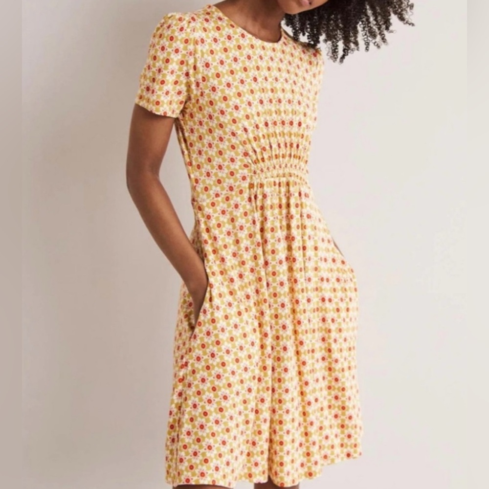 Boden Crew Neck Jersey Short Sleeve Dress